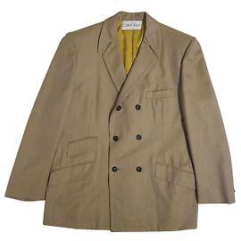 Blazer de rayas Calvin Klein de lana amarillo Multicolor Amarillo