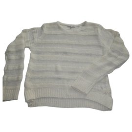 Maje-Maje knit sweater, white. taille 2-White