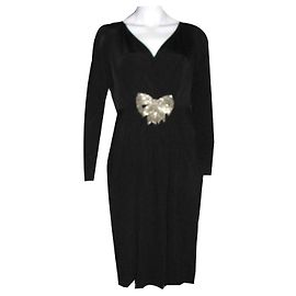 Alice by Temperley Robe Marilyn avec noeud décoré Noir