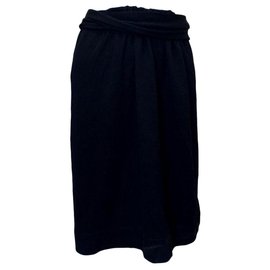 Kenzo Black Wool Skirt Size S Black