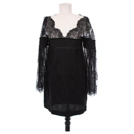 Camicetta in pizzo Philosophy Di Alberta Ferretti Nera Nero