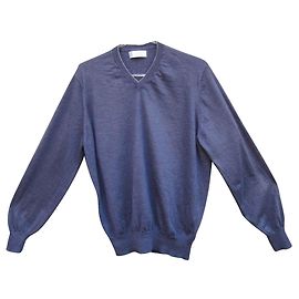 Brunello Cucinelli pull léger Brunello Cuccinelli cachemire et soie Blue