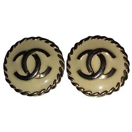 Orecchini Chanel Clip on Metallo Multicolore Multicolore