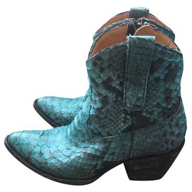 Mexicana Bottines Turquoise
