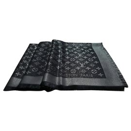 Louis Vuitton-Bufanda del monograma-Negro