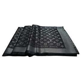 Louis Vuitton Monogramm-Schal Schwarz