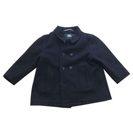 Burberry-Caban-Bleu foncé