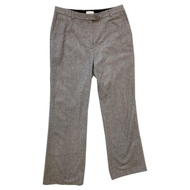 Erdem-Pantalons, leggings-Gris anthracite