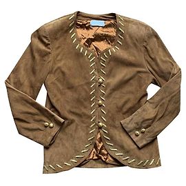 BRUNO MAGLI suede jacket Brown Golden
