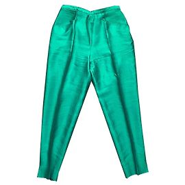 Burberry calça, leggings Verde escuro