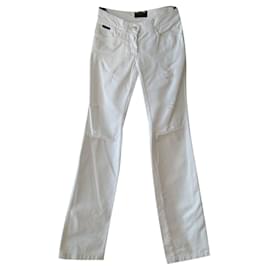 Dolce & Gabbana-DOLCE & GABBANA Jeans in denim bianco-Bianco
