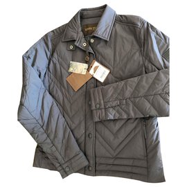 Louis Vuitton-Downfill jacket-Dark grey,Dark blue