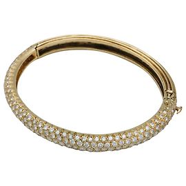 inconnue Pulseira de ouro amarelo pulseira pavimentada com diamantes. Outro