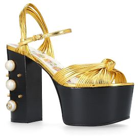 Gucci ALLI PLATEAUX DOURADO Dourado