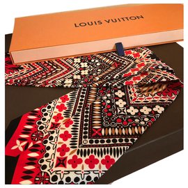 Louis Vuitton-Louis Vuitton bandeau soie collector coquelicot-Autre