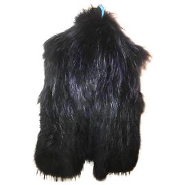 Yves Salomon Strickwaren Schwarz Blau