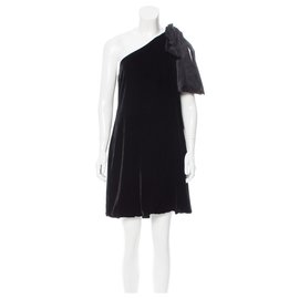 Diane Von Furstenberg-DvF Elisano velvet dress-Black