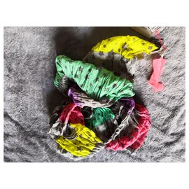 Autre Marque-Sciarpa increspata CODELLO NUOVO CON ETICHETTA-Multicolore