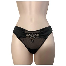 Autre Marque RC Rescentini T2 String Black Nylon Black