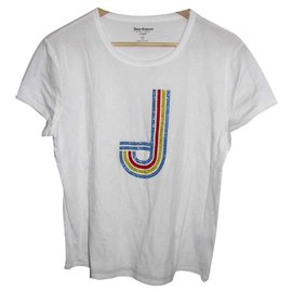 Juicy Couture-T-shirt con logo (etichetta nera)-Bianco,Multicolore