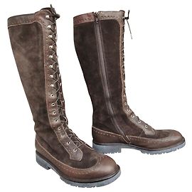 novas botas Max Mara Marrom