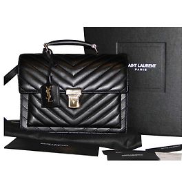 Saint Laurent High School Monogram medium Noir