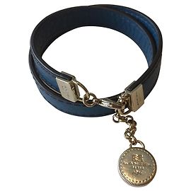 Lancel leather bracelet Blue