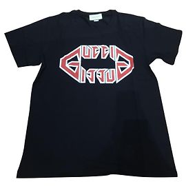 Camiseta Gucci de algodón negra XL Negro