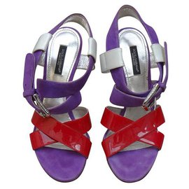 Dolce & Gabbana-Sandals-White,Red,Purple