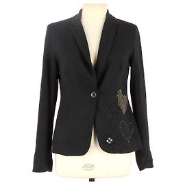 Desigual Weste / Blazer Schwarz