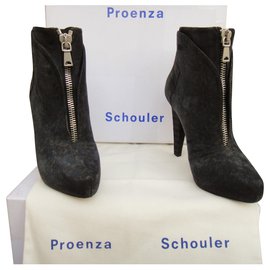Proenza Schouler-Stivali da tiro di Proenza-Grigio