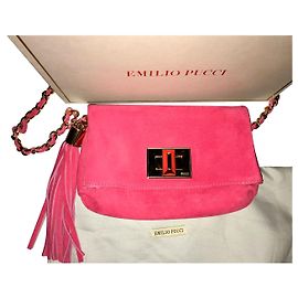 Bolsa de ombro Emilio Pucci Rosa