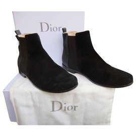 Dior-boots Dior suede & glitter-Black