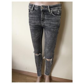 Zara-Jeans-Bege,Cinza