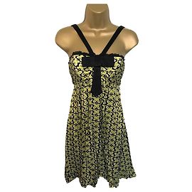 Betsey Johnson Kleider Schwarz Gelb