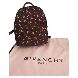 Givenchy Rucksack aus floralem Canvas Schwarz Schwarz