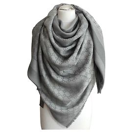 SCIARPA GUCCI GRIGIO NUOVO Grigio
