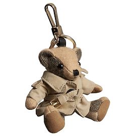 BURBERRY, Portachiavi Thomas Bear con trench KEY RING Beige