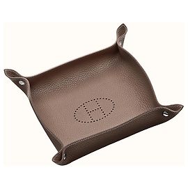 Hermès Mises et Relances change tray Brown