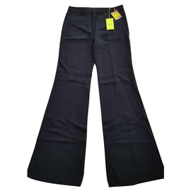 Etro-Pantalon large noir..-Noir