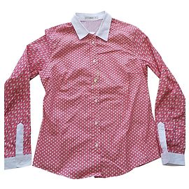 Chemise Etro Rose et Blanche en Coton Rose Blanc
