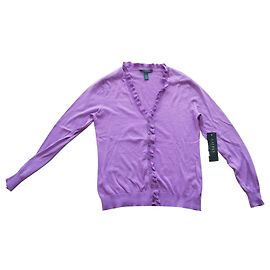Ralph Lauren Strickjacke Flieder Baumwolle Größe S Lavendel