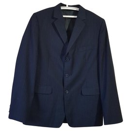 Calvin Klein-Blazers Jackets-Navy blue