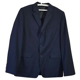 Calvin Klein Navy Blue Striped Blazer Navy blue