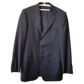 Ermenegildo Zegna-Blazers Jackets-Navy blue