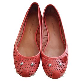 Marc by Marc Jacobs-Iconic Marc Jacobs mouse flats-Orange