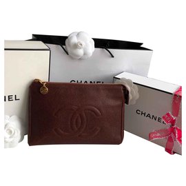 Chanel-Embreagem CC-Bordeaux