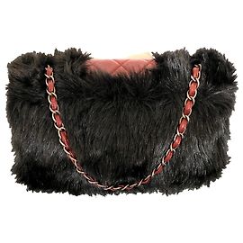 Chanel Paris-Shanghai Timeless leather handbag dark red Dark red