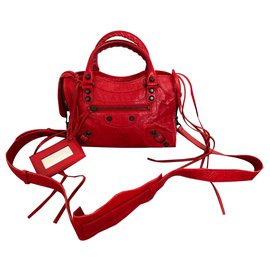 Balenciaga-Mini ciudad-Roja