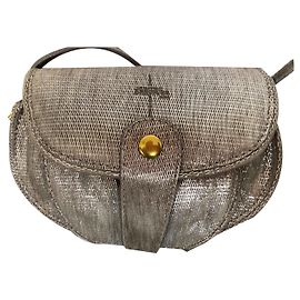 Jerome Dreyfuss Momo Metallic Leather Messenger Bag Metallic